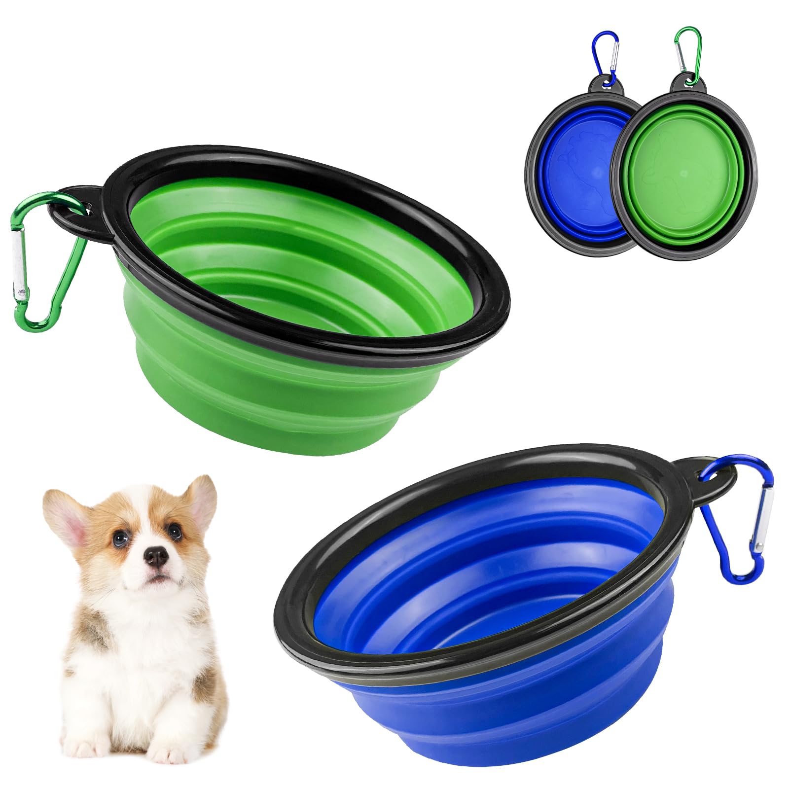Plato Plegable Portátil para Perros y Gatos